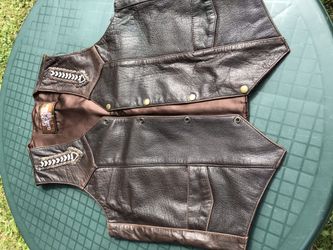 Leather vest, $20