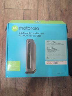 Motorola 24x8 cable plus ac1900!wifi router
