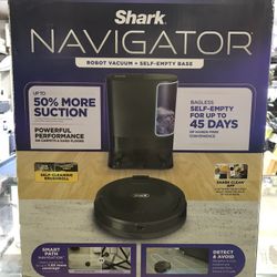 Brand New Sealed Shark Navigator Robot Vacuum And Self Empty Base Model RV2100AE MSRP $359