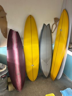 Custom Longboard, Midlength, And Fish Surfboard