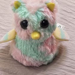Hatchimals pink & blue with yellow owl. Mint Condition works perfect.