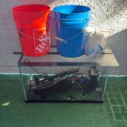 FISH TANK + ALL THE SUPPLIES 