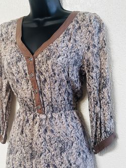 LOVE 21, Multicolor V-Neck Dress, Size XS