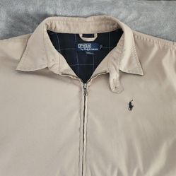 Polo Ralph Lauren Harrington Bi-Swing Windbreaker Jacket, Color: Khaki (Size M)