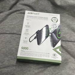 Acefast 5000Mah Fast Power Bank Magnet Magnet, Wireless Charge Portable