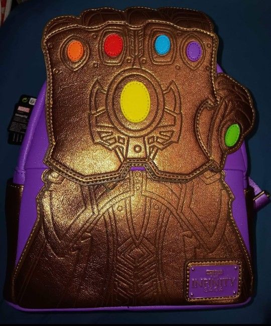 Disney Marvel Infinity Gauntlet Loungefly Backpack Purse, NEW