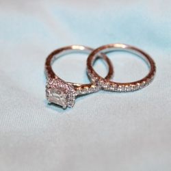 Diamond Engagement PLUS Wedding Ring.