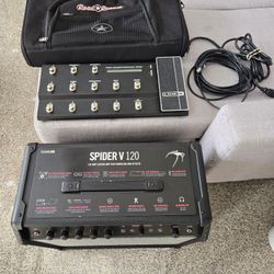 Line 6 Spider V 1x12 120W Modeling Combo Amp with Footboard and Case 