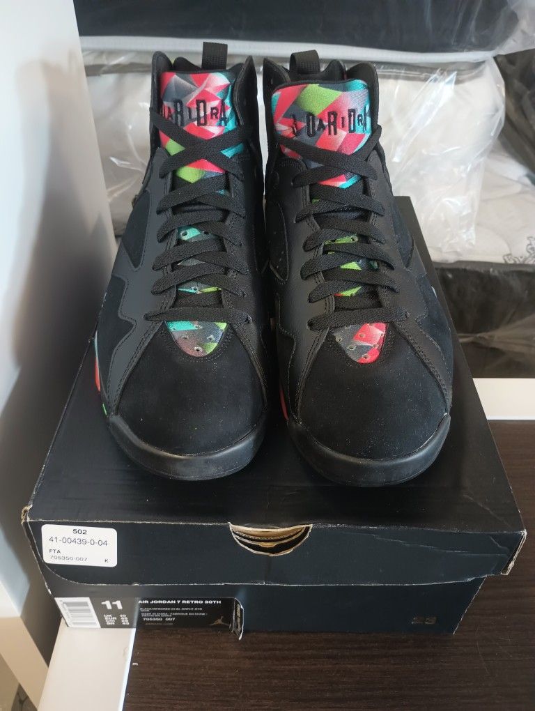 New Nike Air Jordan 7 Retro 30th Barcelona Nights Sneakers Shoes Men's Size 11