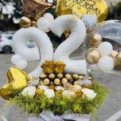 Roses, Chocolates And Balloons