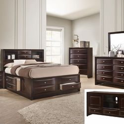 50% SALE Queen Size Platform Bedroom Set With Storage 