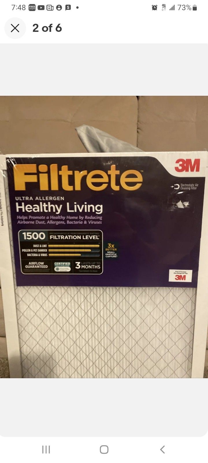 Brand New Air Filter Just One