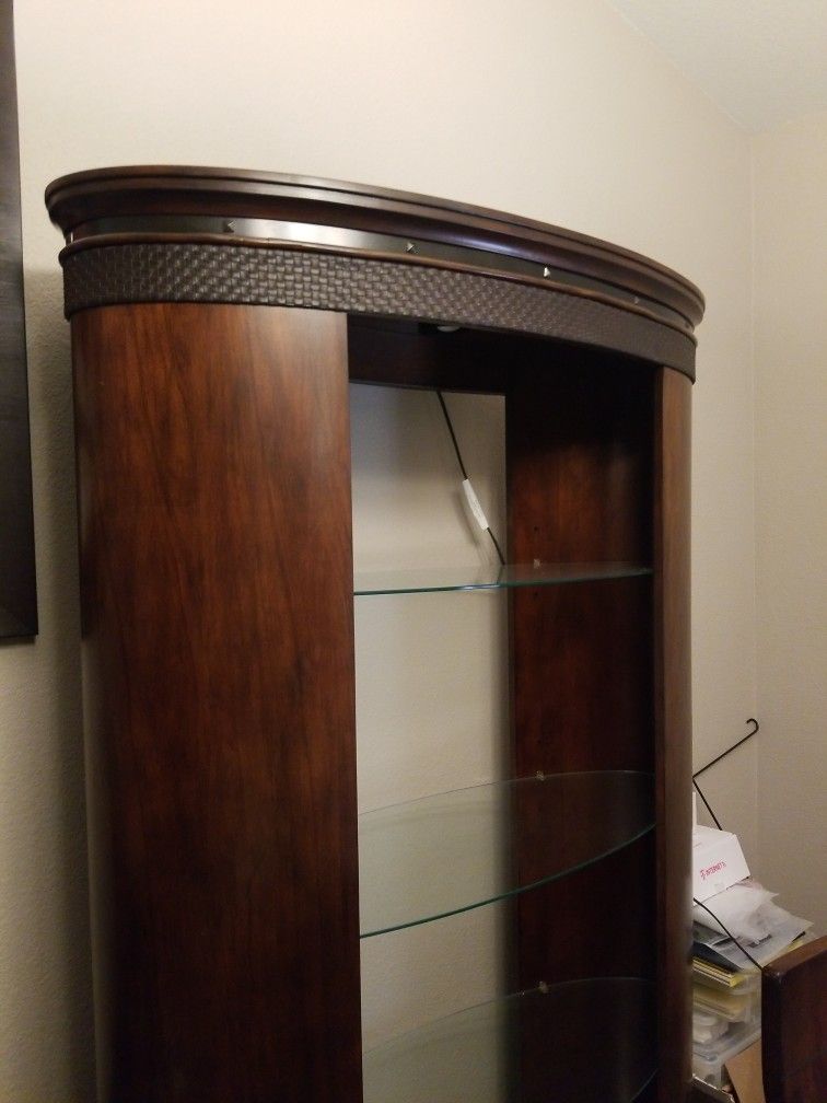 Curio Cabinet Shelve Bookcase Display Shelf