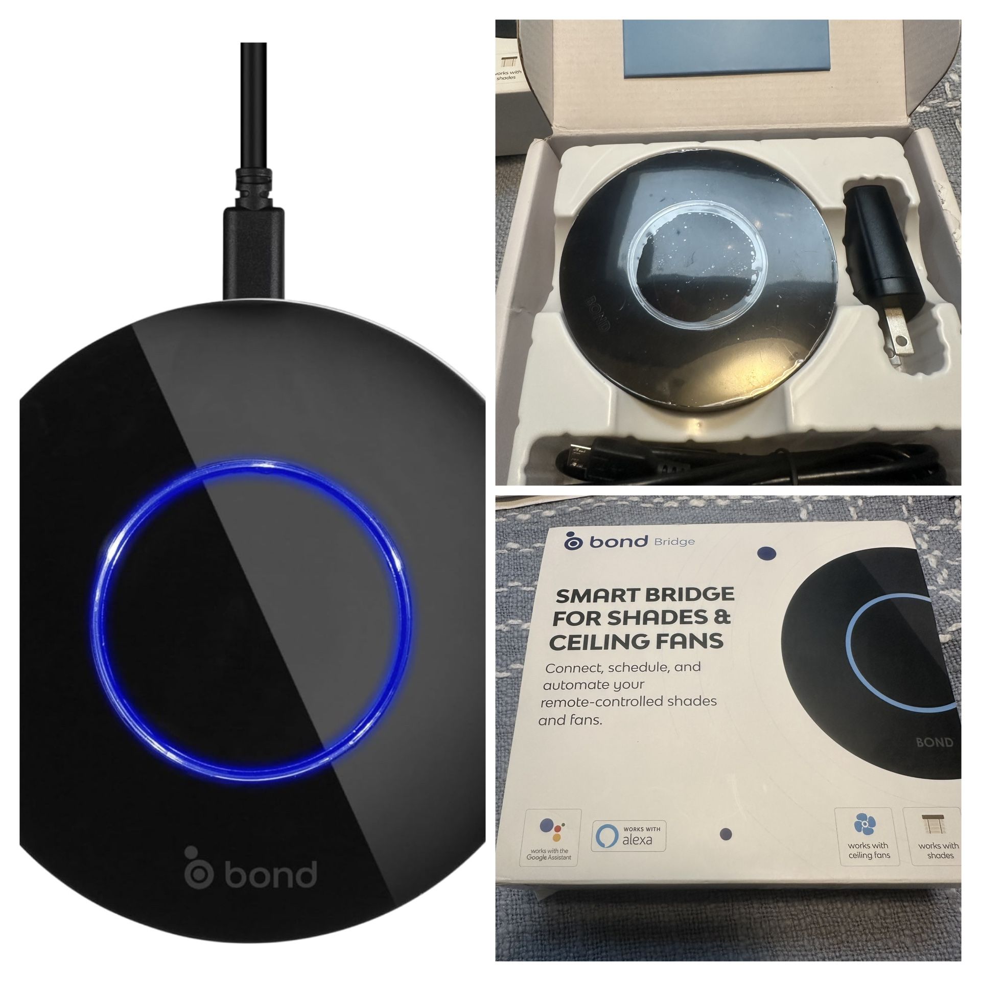 BOND | Add Wifi to Ceiling Fan, Fireplace or Motorized shades | Works with Alexa, Google Home | Remote Control with App | Works with iPhone or Android