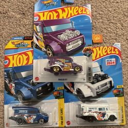 HOT WHEELS - MAILED IT! TREASURE HUNT. 2024 HW METRO & 2, 2024 HW ART CARS! NEW!