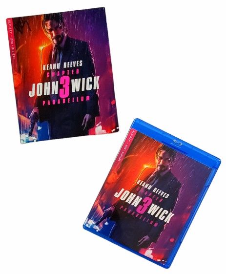 John Wick: Chapter 3 – Parabellum Blu-ray DVD Action Crime Thriller Keanu Reeves Movie Slipcover