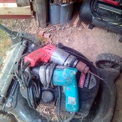 Two Electric Drills Work Great 