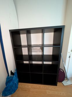 Black-brown IKEA KALLAX 4x3