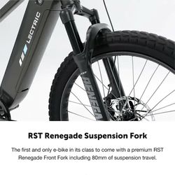 Lectric eBikes XPeak2 High-Step Long-Range eBike (Max 80mi/28mph) - Tempest Gray