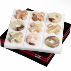 Luxury Marble Tic Tac Toe Game