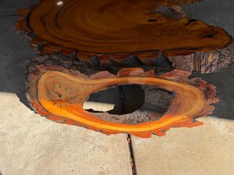 Epoxy wood clock