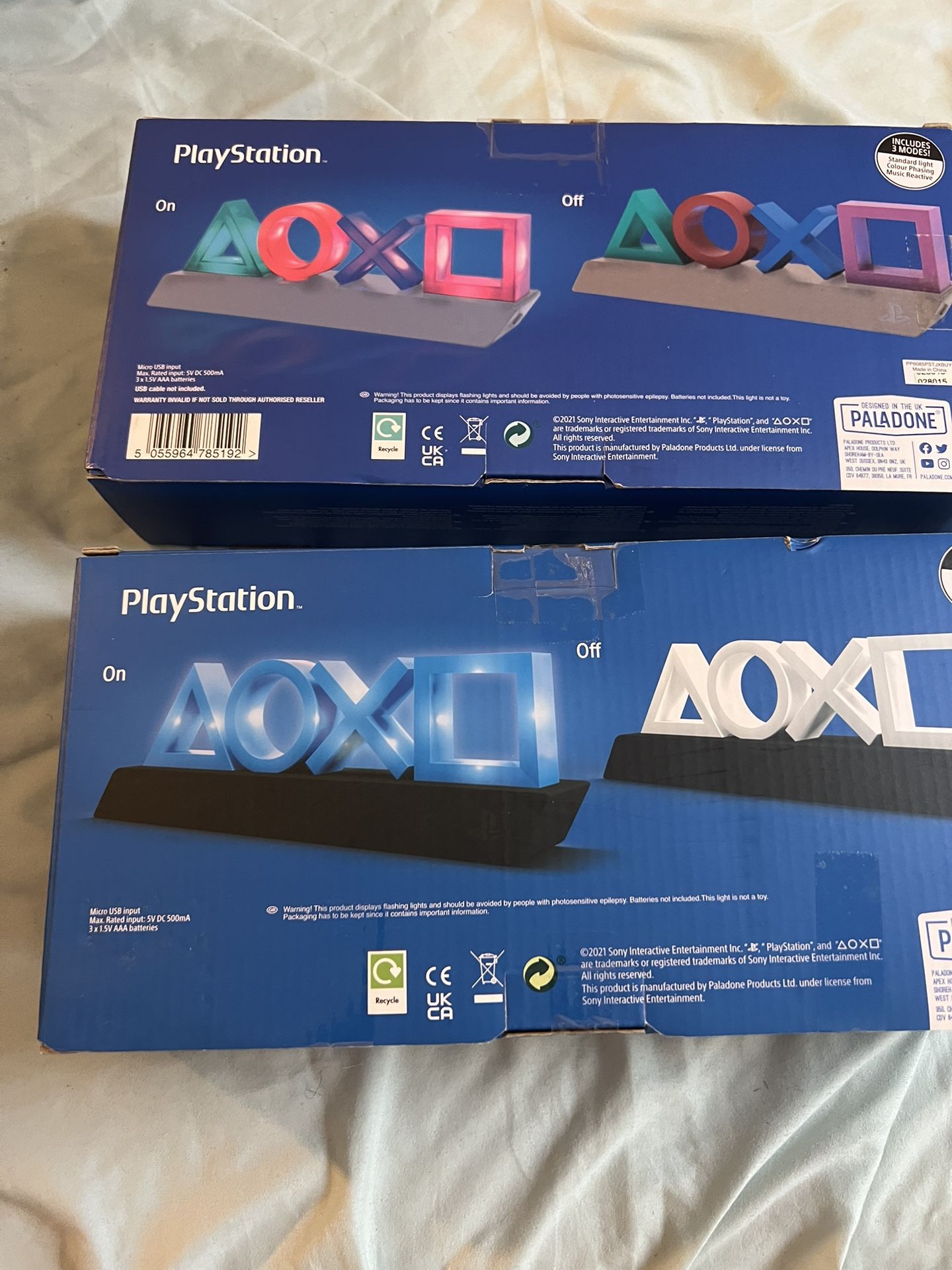 PlayStation Lights 2 One In Colors And One In White And Blue