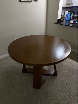 45’ Walnut dinning table solid wood
