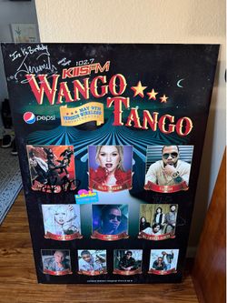 KIIS FM Wango Tango Multi Signed Concert Promo Poster LE 3/4