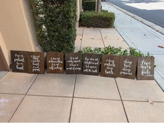 Handmade wedding Christian decor(signs)