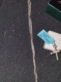 3 24inch sterling silver chains and charms