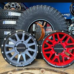 Rines Raceline 15x7 Con Llantas 32x10-15 Para RZR CAN-AM HONDA KAWASAKI UTV SXS  (Financiamos)