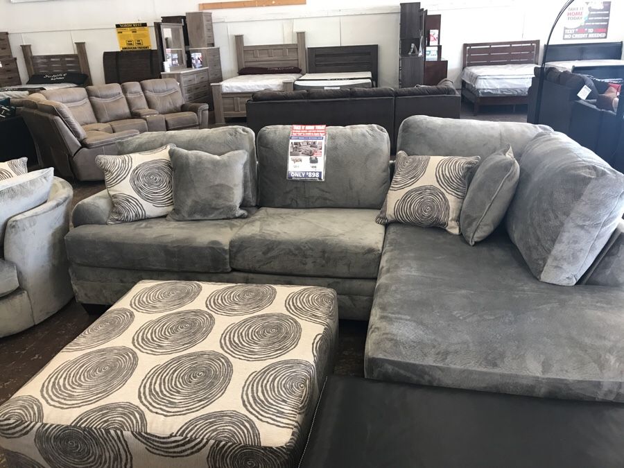 898 New Groovy Smoke Chocolate Sectional Sofa For Sale In Northfield Oh Offerup