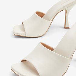 Express Square Toe Mid Heeled Sandals