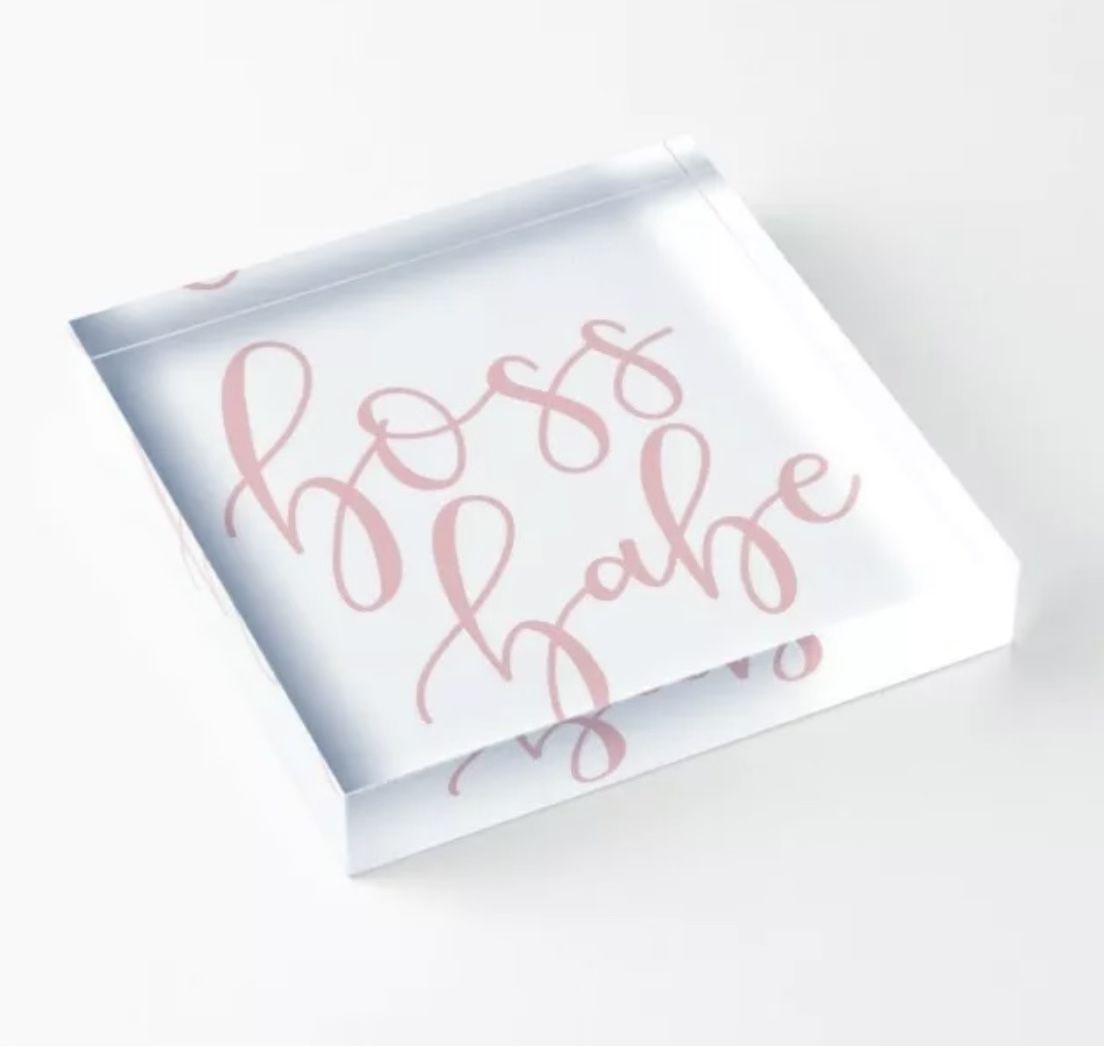 Boss Babe Acrylic Block 6x6