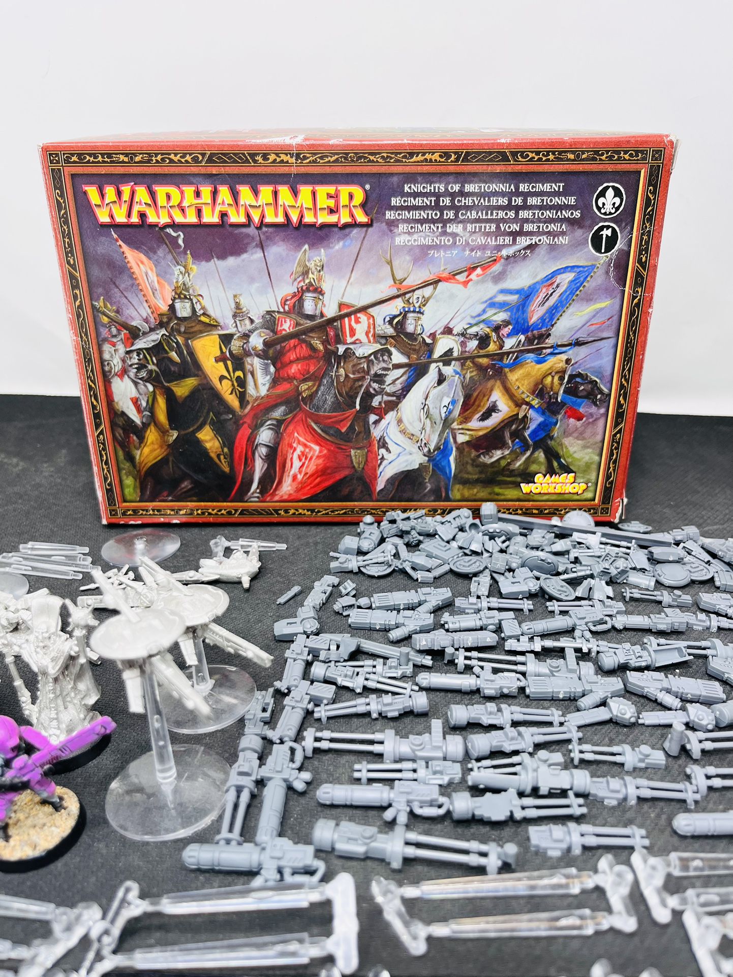 Warhammer 40k Tau Pathfinder Bits Lot With Knights BRETONNIAN REGIMENT BOX  All Loose Bits 