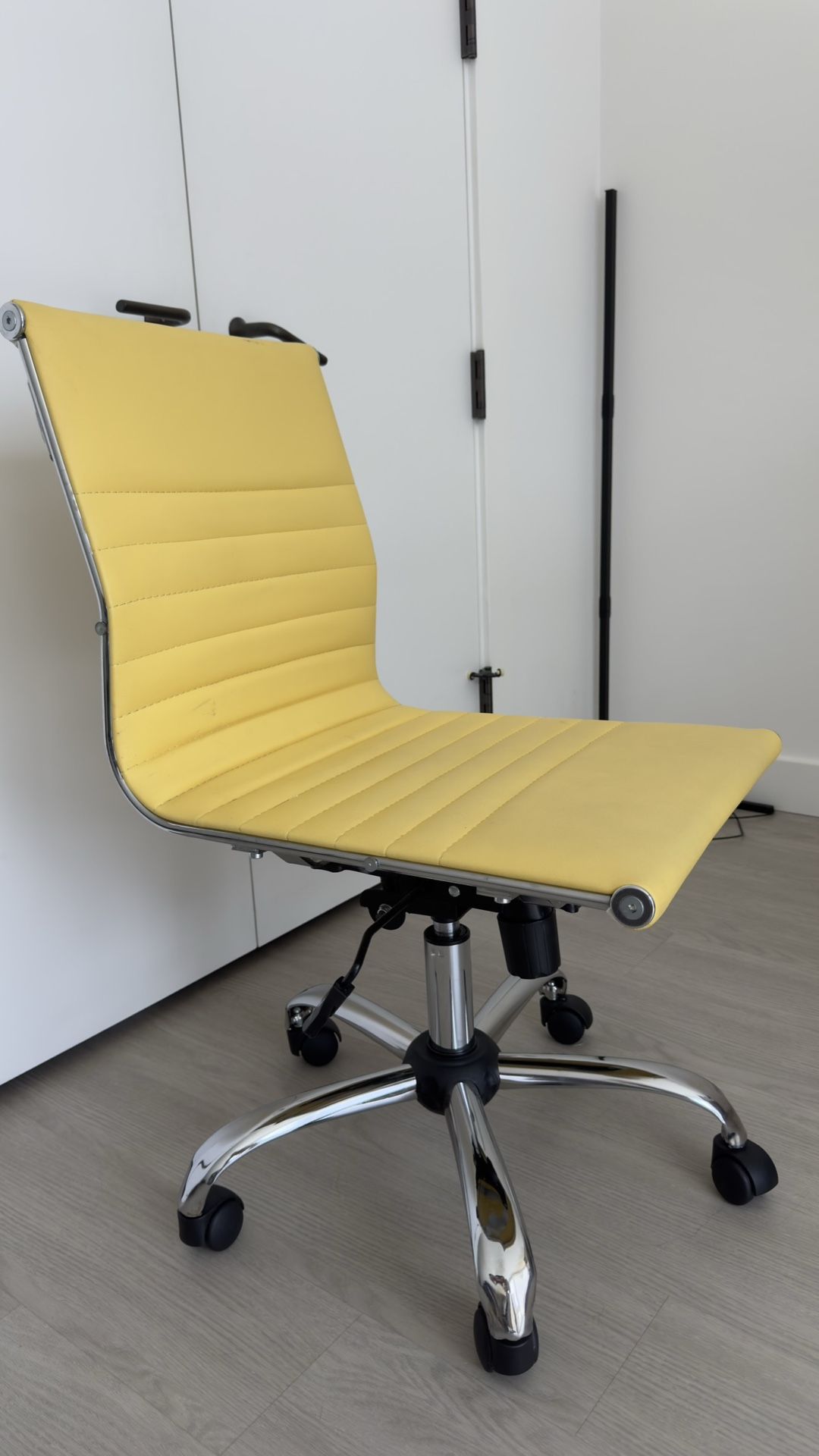 Yellow Leather Eames Office Chair Modern Yellow Office Chair