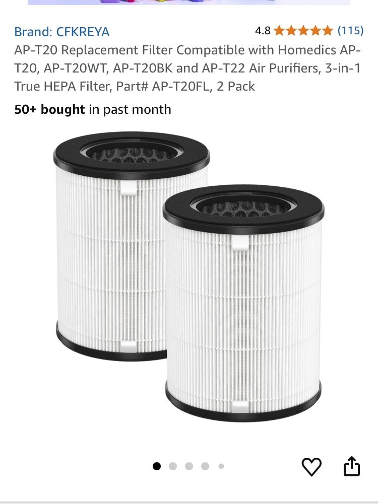 AP-T20 Homedics Filter 2 Pack -15