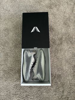 Anthony Edward’s 1 Low Basketball Shoes | White and Gray