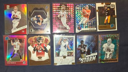 NFL Football Trading Cards Lot of 10 Quarterbacks Rookies Parallels
