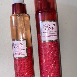 2 BATH & BODY WORKS YOU'RE THE ONE DIAMOND SHIMMER MIST & Mist 
