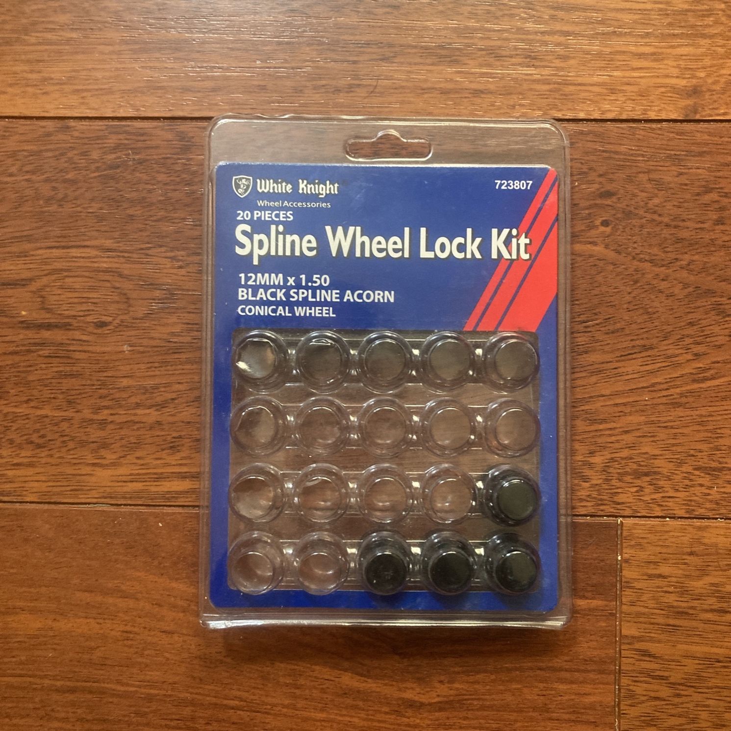 12mm X 1.50 Black Spline Locking Lug Nuts