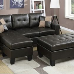 Sectional Sofa + Ottoman