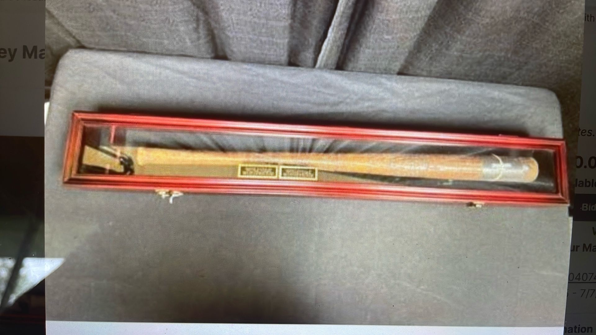 Mickey Mantle /roger Mari’s signed Bat with Bat coa