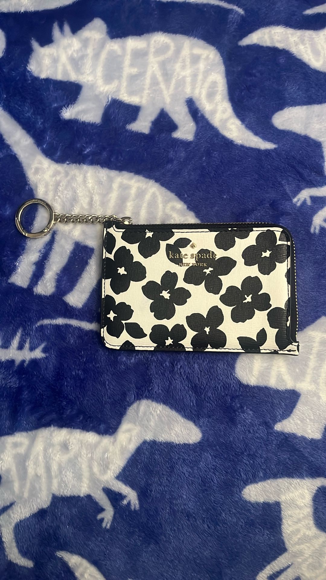 White & Black Floral Kate Spade Wallet
