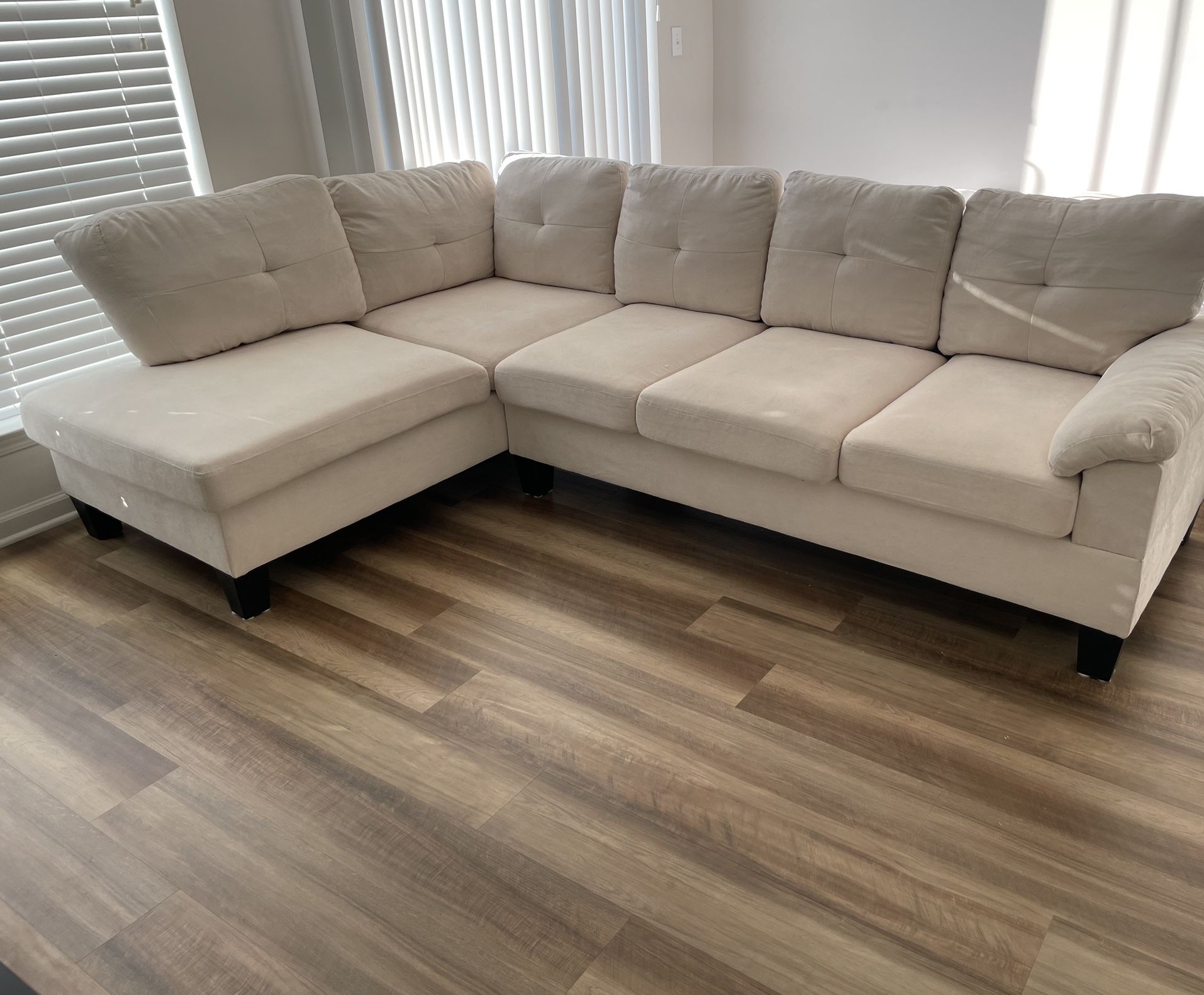 2 Piece Chaise Sectional 