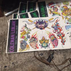 Vintage tattoo flash Coleman/Leblanc 1997