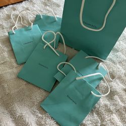 Set Of 6  Orig Tiffany Bags 