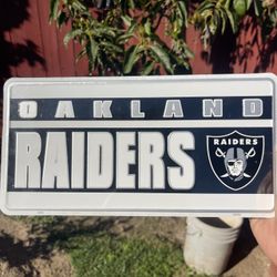 Vintage Oakland Raiders Plate