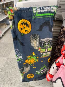 Monster Jam Halloween Blanket