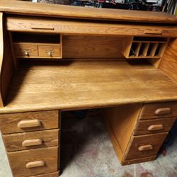 Wood Desk,oak Vaneer